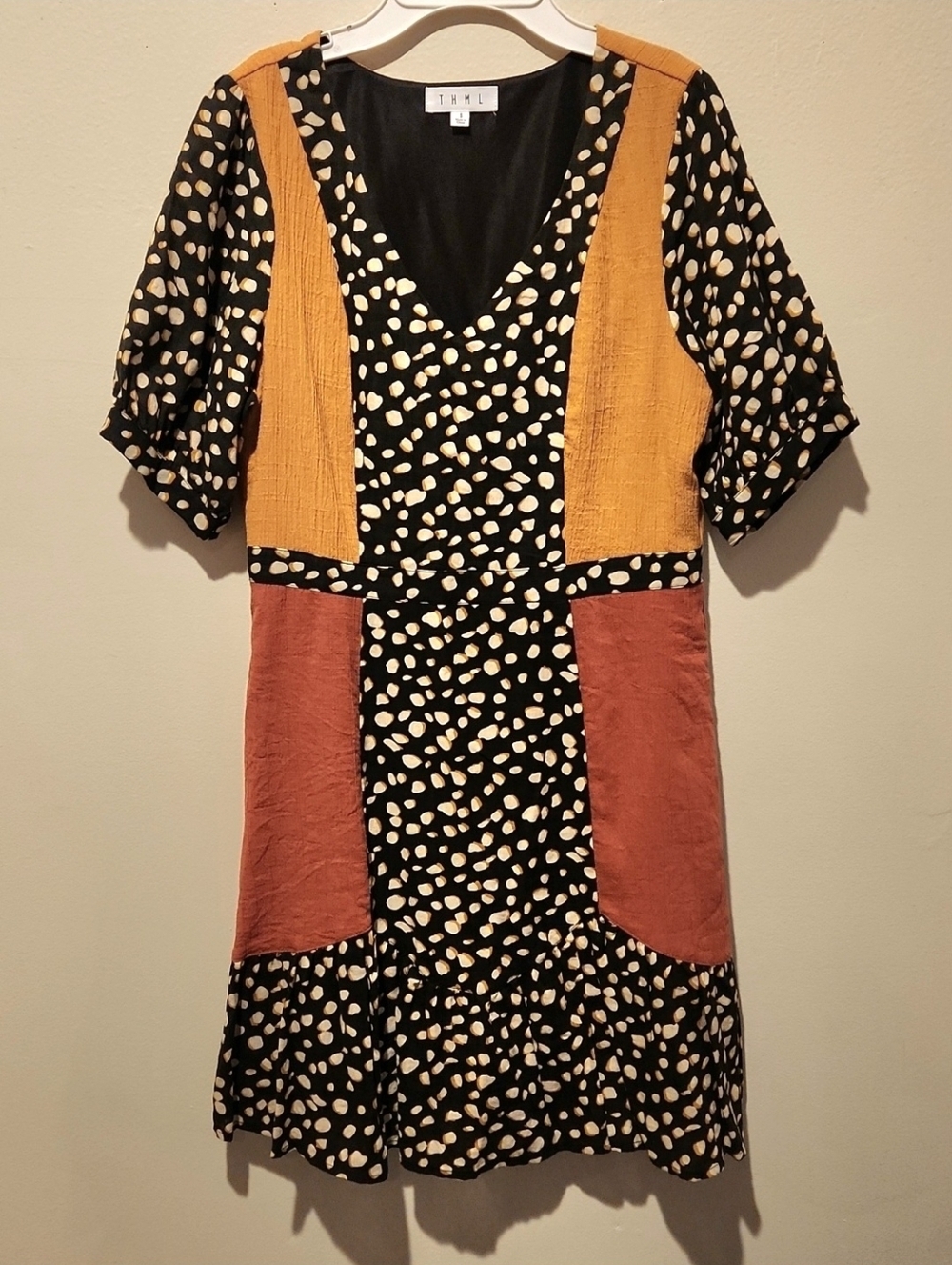 ❤️ THML BOHO PATCHWORK DRESS, SMALL - Picture 2 of 10
